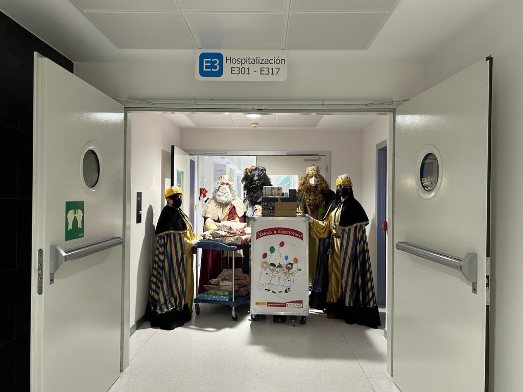 Los Reyes Magos en el Hospital de Salamanca. 