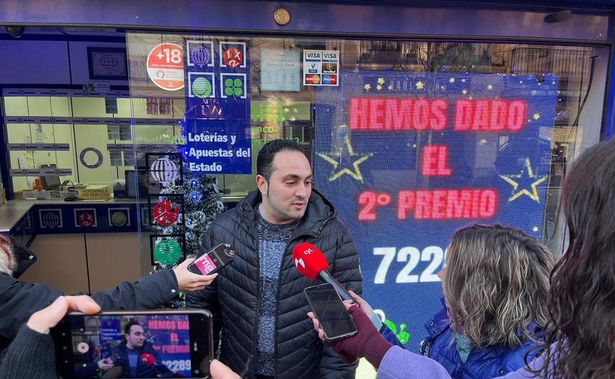 Javier Garrote, lotero de 'La ranita de Salamanca'. 