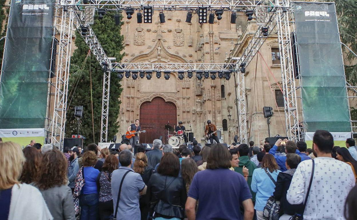 Imagen de archivo de un concierto en Salamanca. 