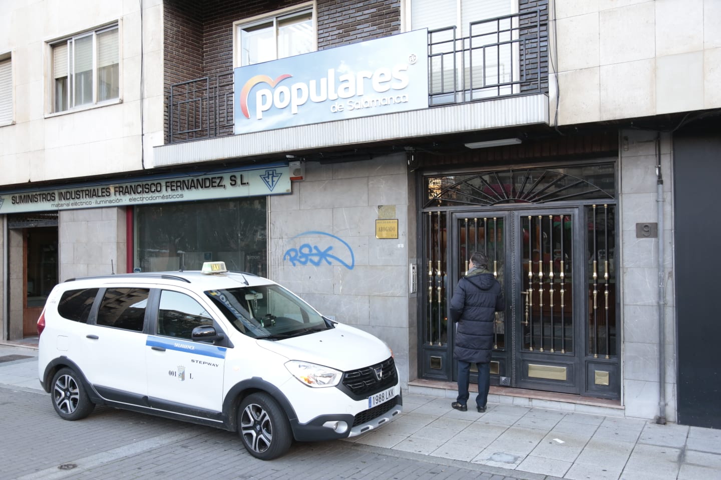 Carbayo en la reunión para candidato a la Alcaldía de Salamanca. 