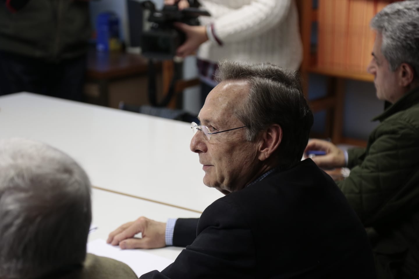 Carbayo en la reunión para candidato a la Alcaldía de Salamanca. 