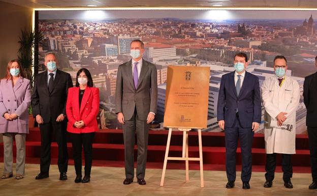 El rey Felipe VI visita Salamanca para inaugurar «una de las mejores sanidades del mundo»
