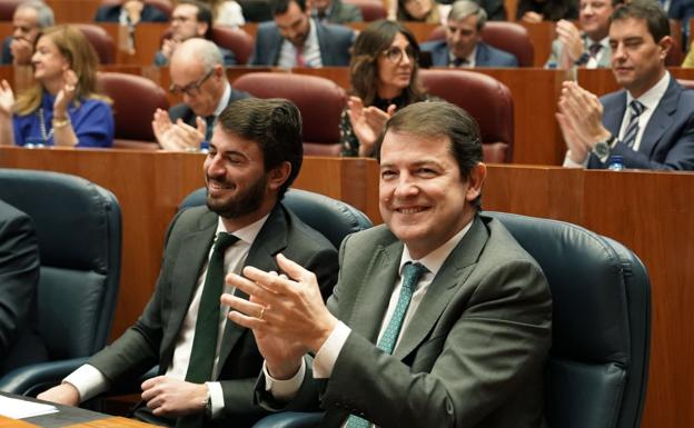 García-Gallardo y Mañueco mantienen el pacto de Gobierno en Castilla y León. 