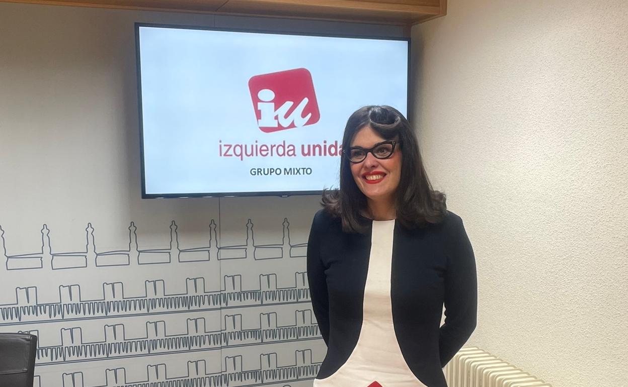 Le edil de Izquierda Unida en el Ayuntamiento, Virginia Carrera.