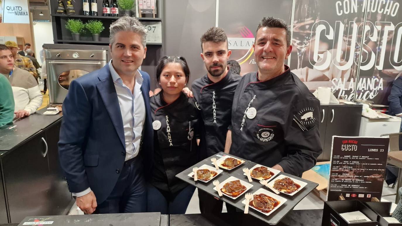 Fotos: Salamanca protagoniza la primera jornada de Madrid Fusión mostrando productos de la tierra y el cerdo ibérico