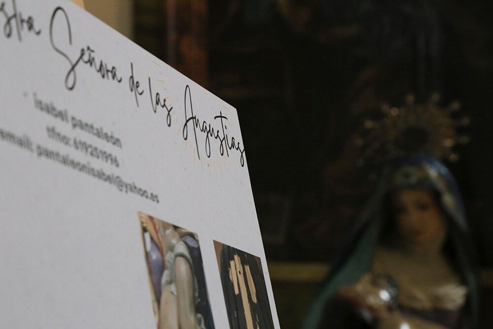 Fotos: Nuestra Señora de las Angustias recupera su policromía original