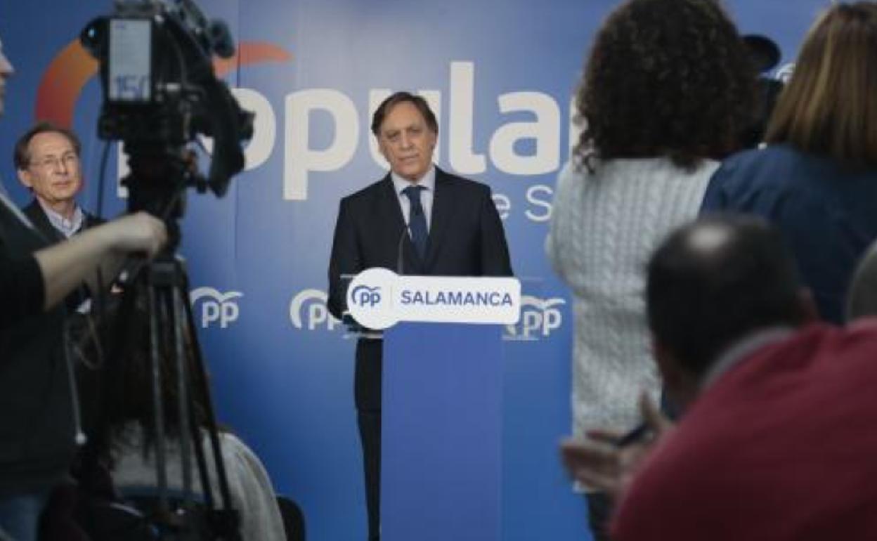 Carlos García Carbayo, presidente de la gestora que dirige el PP salmantino.