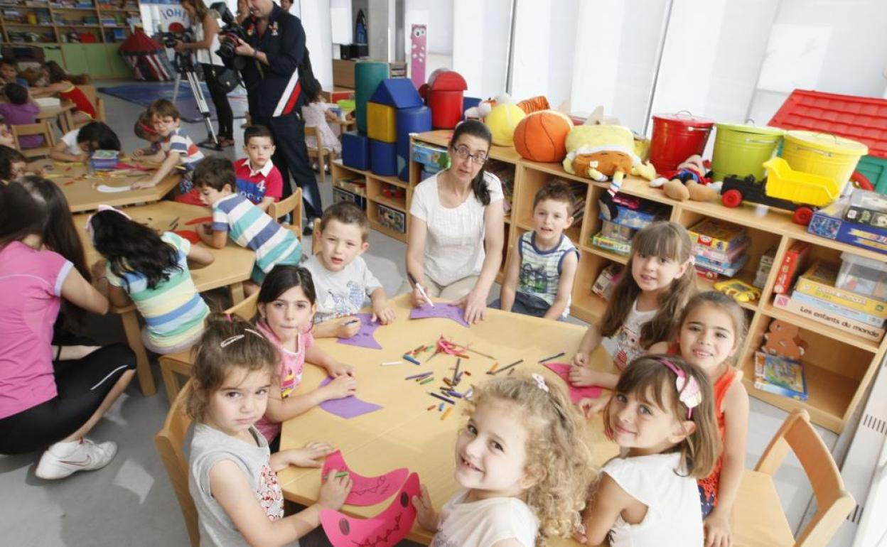 Niños participantes en el programa 'Concilia'. 