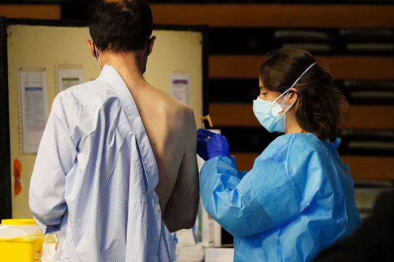 Imagen de archivo de las vacunaciones en el Multiusos de Salamanca. 