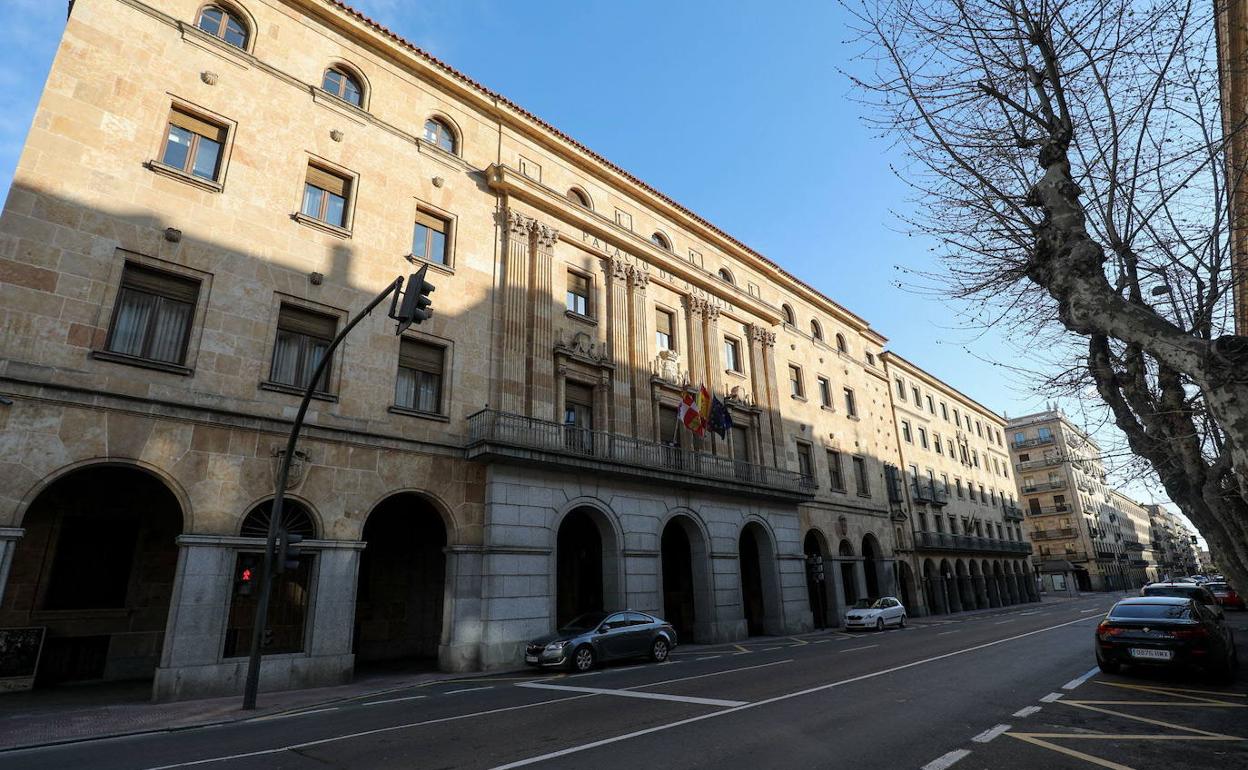 Fachada de la Audiencia Provincial de Salamanca.