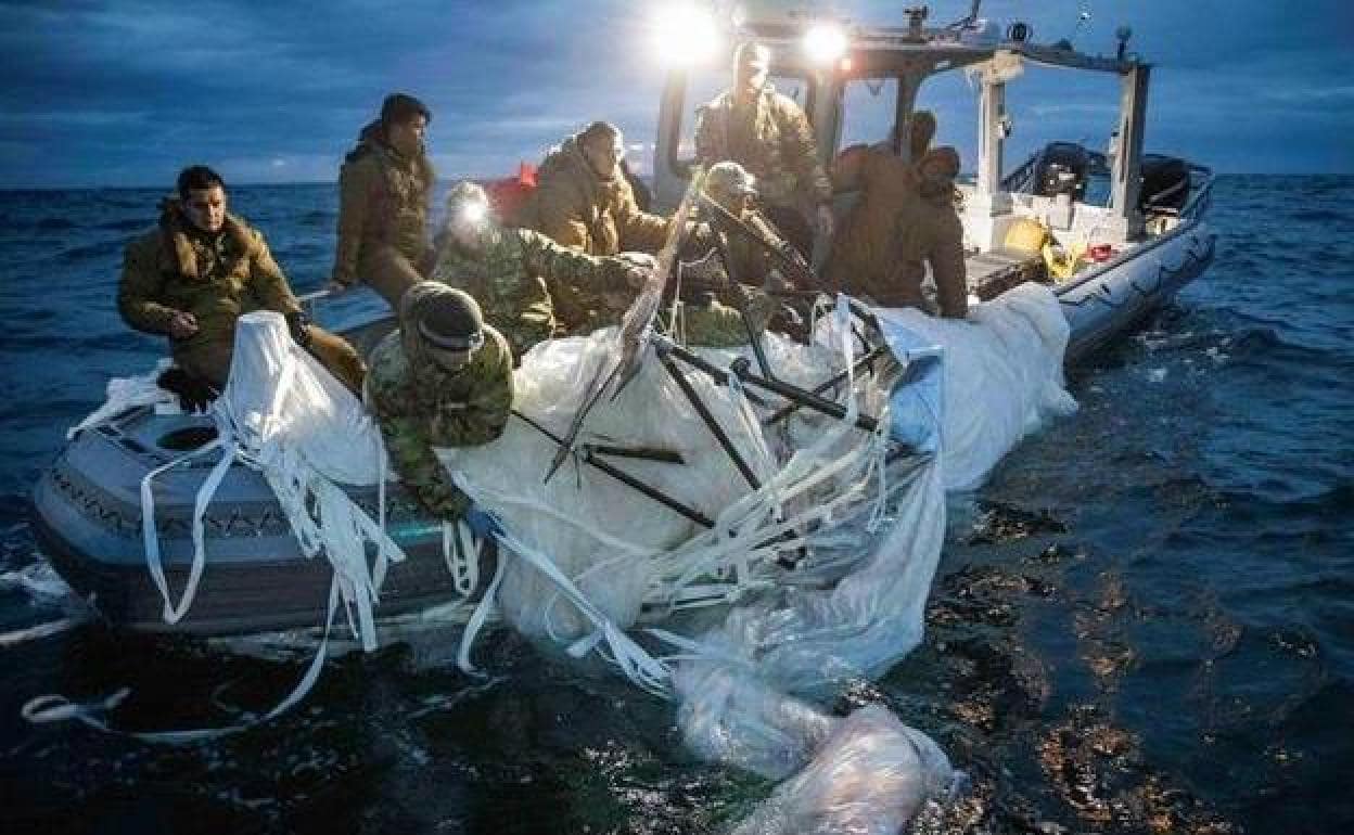 La Guardia Costera de Maryland recupera los restos del globo