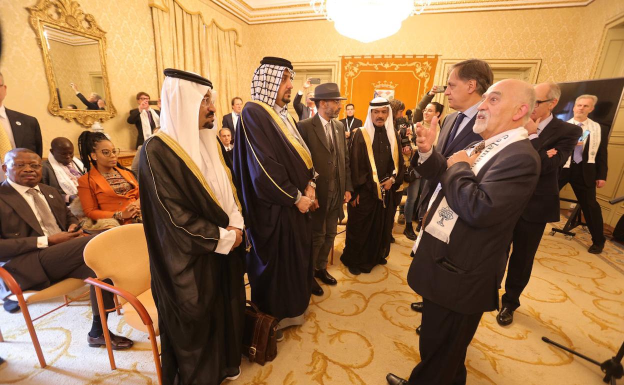 Una de las recepciones oficilaes del congreso Peace City World. 