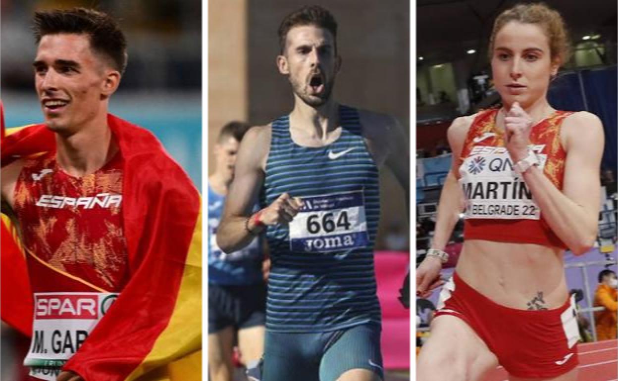 Mario García Romo, Álvaro de Arriba y Lorena Martín. 