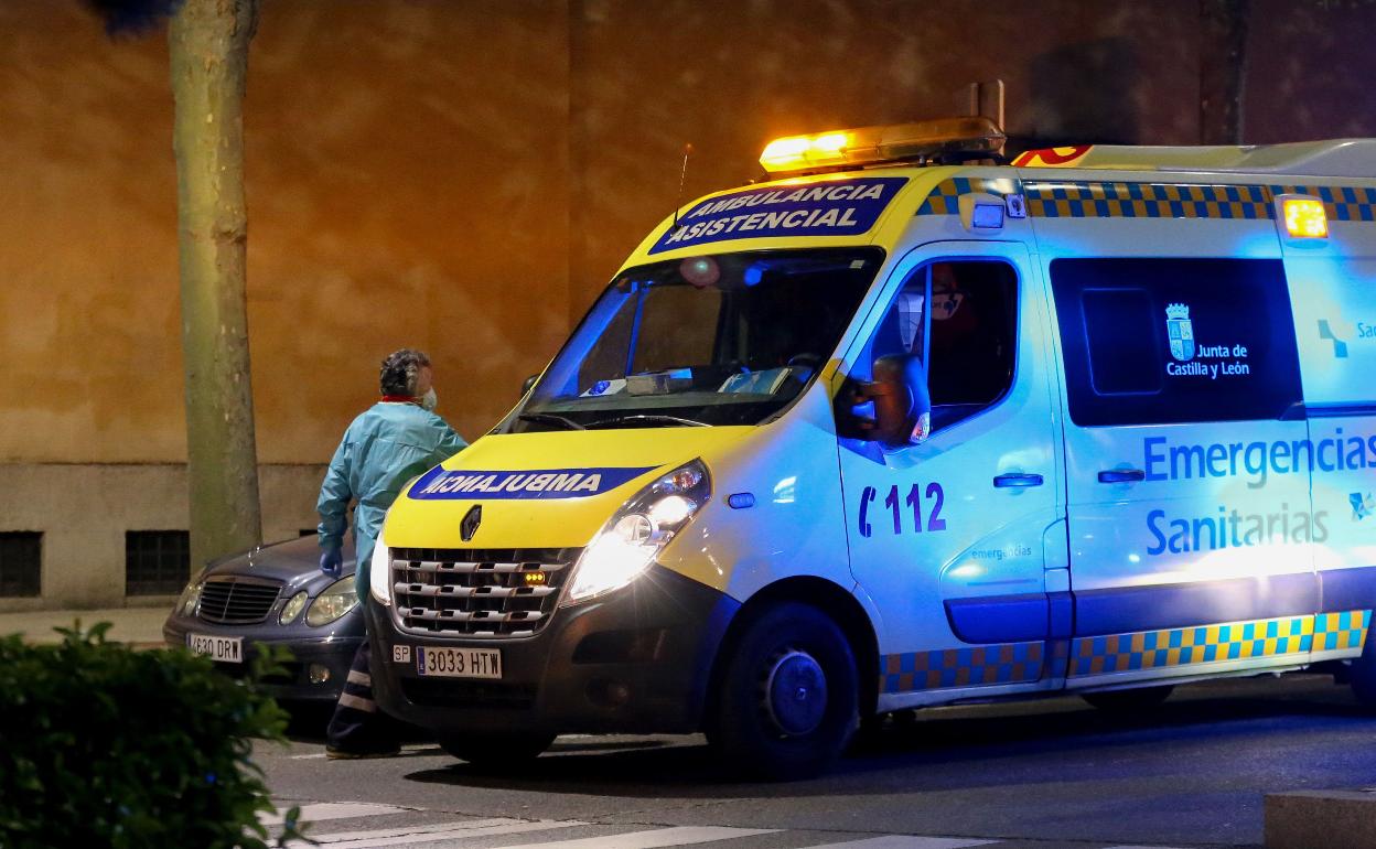 Ambulancia en una intervención anterior en Salamanca