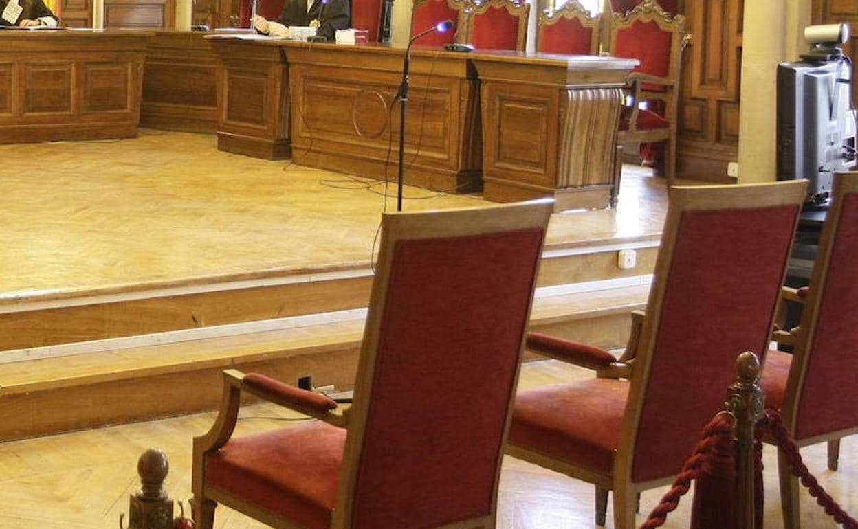 Imagen de archivo de la sala de vistas de la Audiencia Provincial de Salamanca en un juicio pasado.