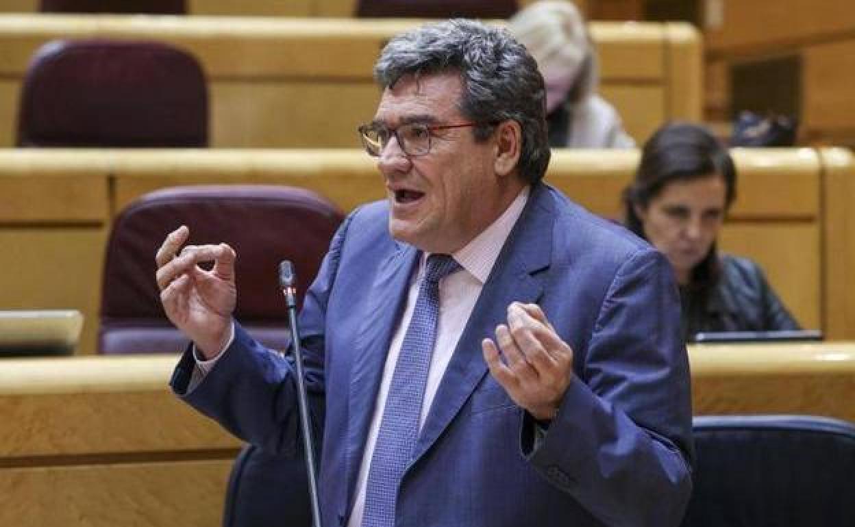 El ministro de Seguridad Social, José Luis Escrivá, en una imagen de archivo en el Senado.