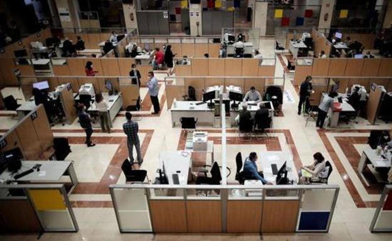 Oficina de la Agencia Tributaria en Madrid.