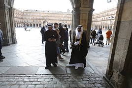 Dos de los jeques asistentes al congreso de Peace City World