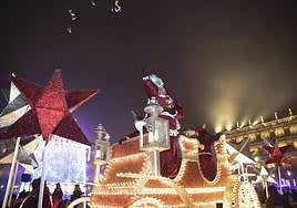 Cabalgata de los Reyes Magos en la Plaza Mayor de Salamanca