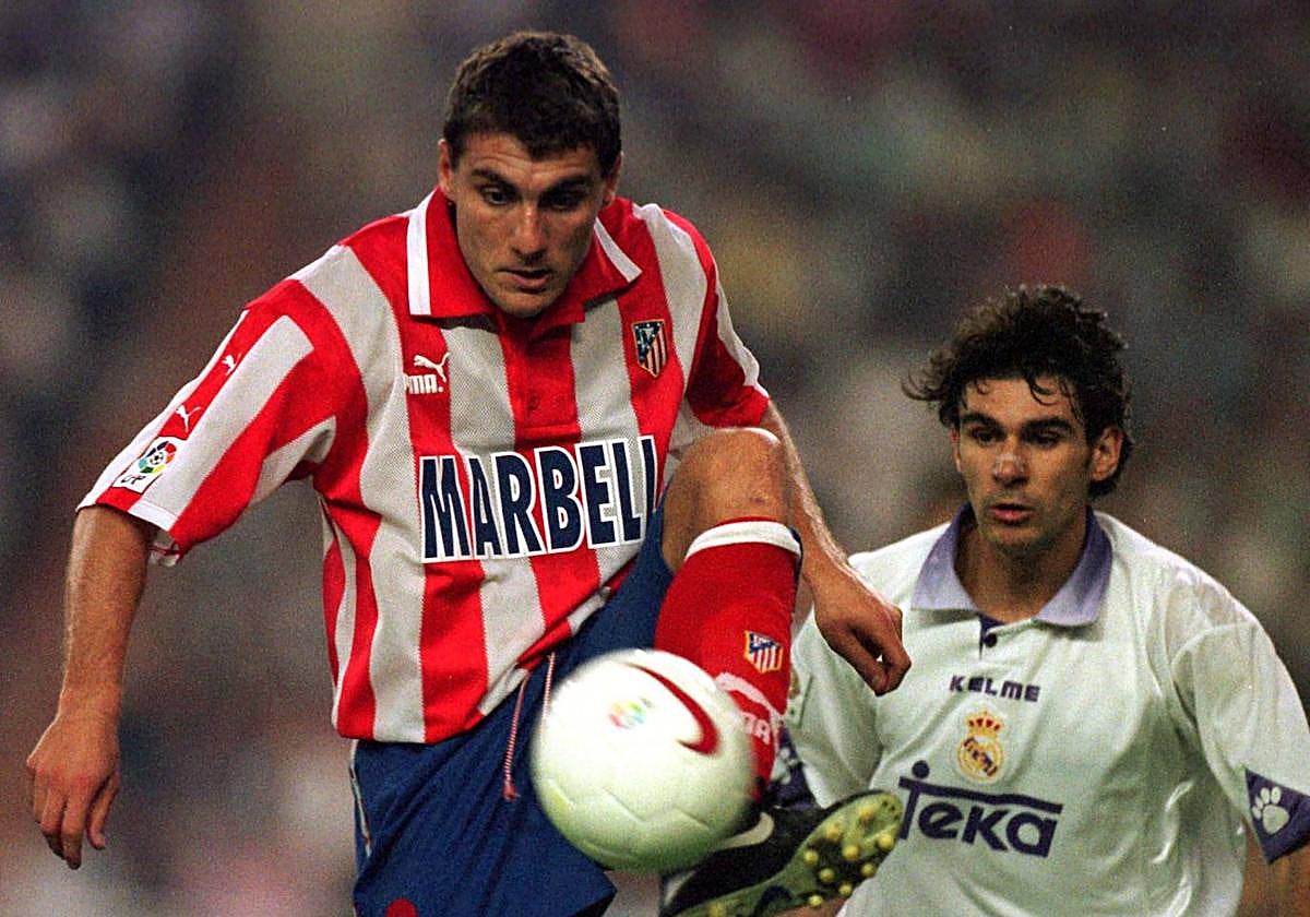 Cristian Vieri, con el Atlético de Madrid en la campaña 1997-98.