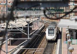 Imagen de archivo de las vías en la estación de Salamanca.