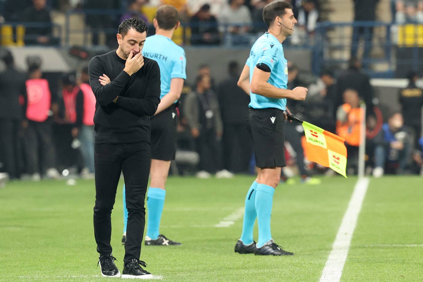 Xavi Hernández, durante la final de la Supercopa de España.