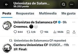 El tuit viral de Unionistas que no gusta a la afición del FC Barcelona