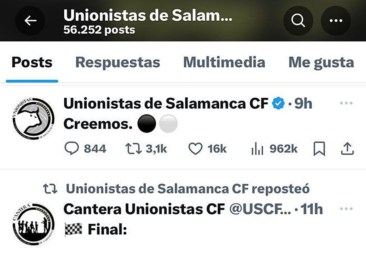 El tuit viral de Unionistas que no gusta a la afición del FC Barcelona