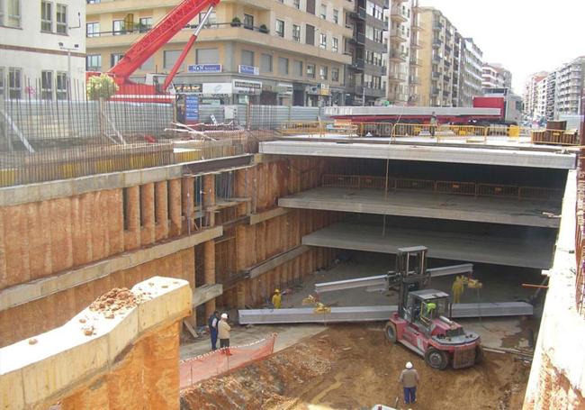 Imagen de las obras de construcción.