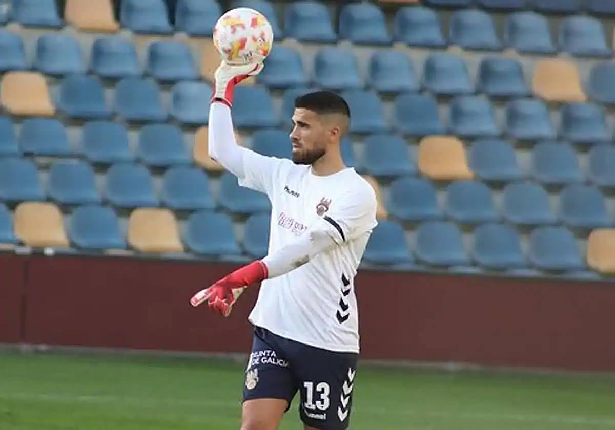 Pablo Cacharrón, en su etapa en el Pontevedra.