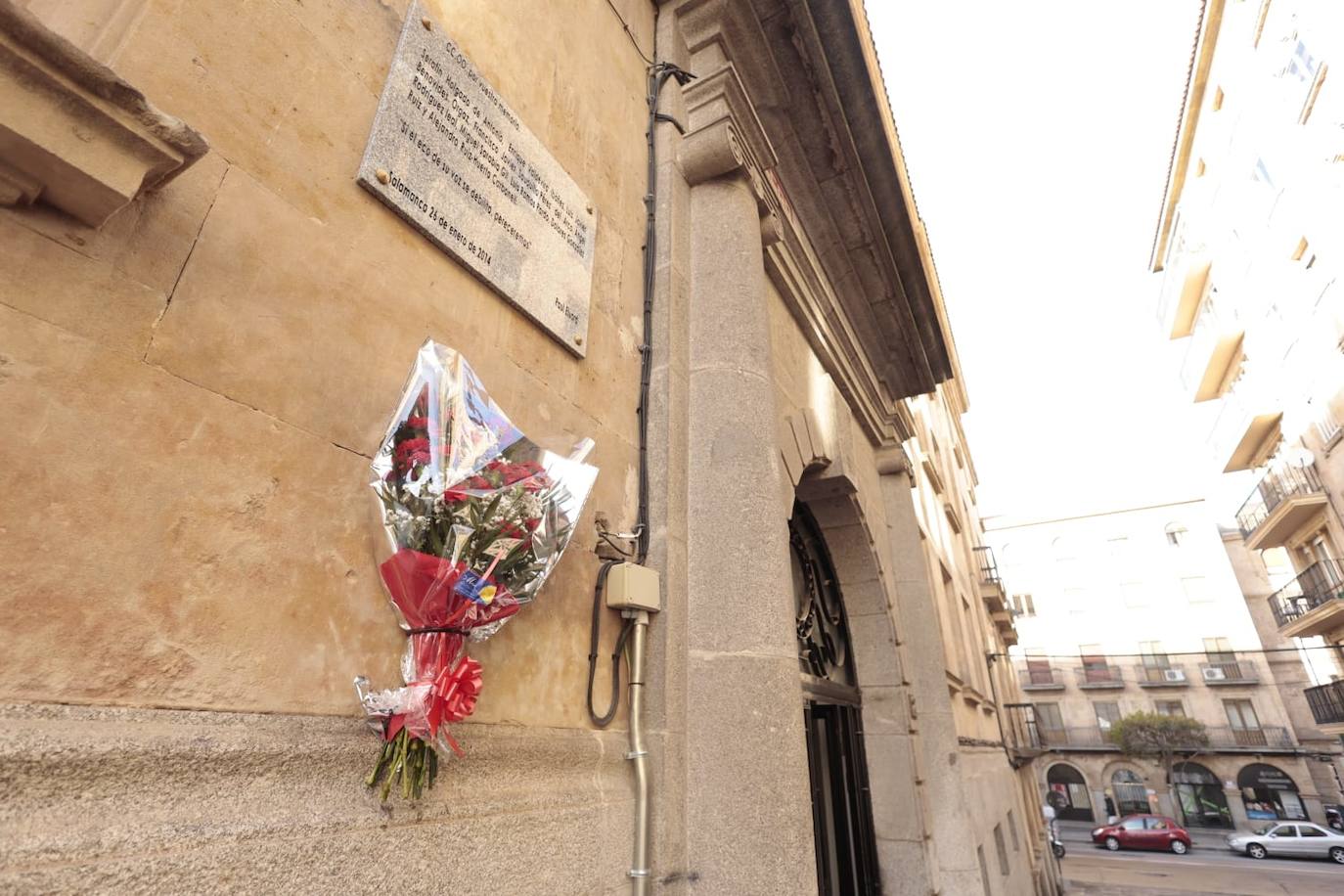 Así ha sido el homenaje a los abogados de Atocha en Salamanca