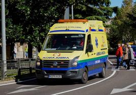 Ambulancia en Salamanca. Foto de archivo.