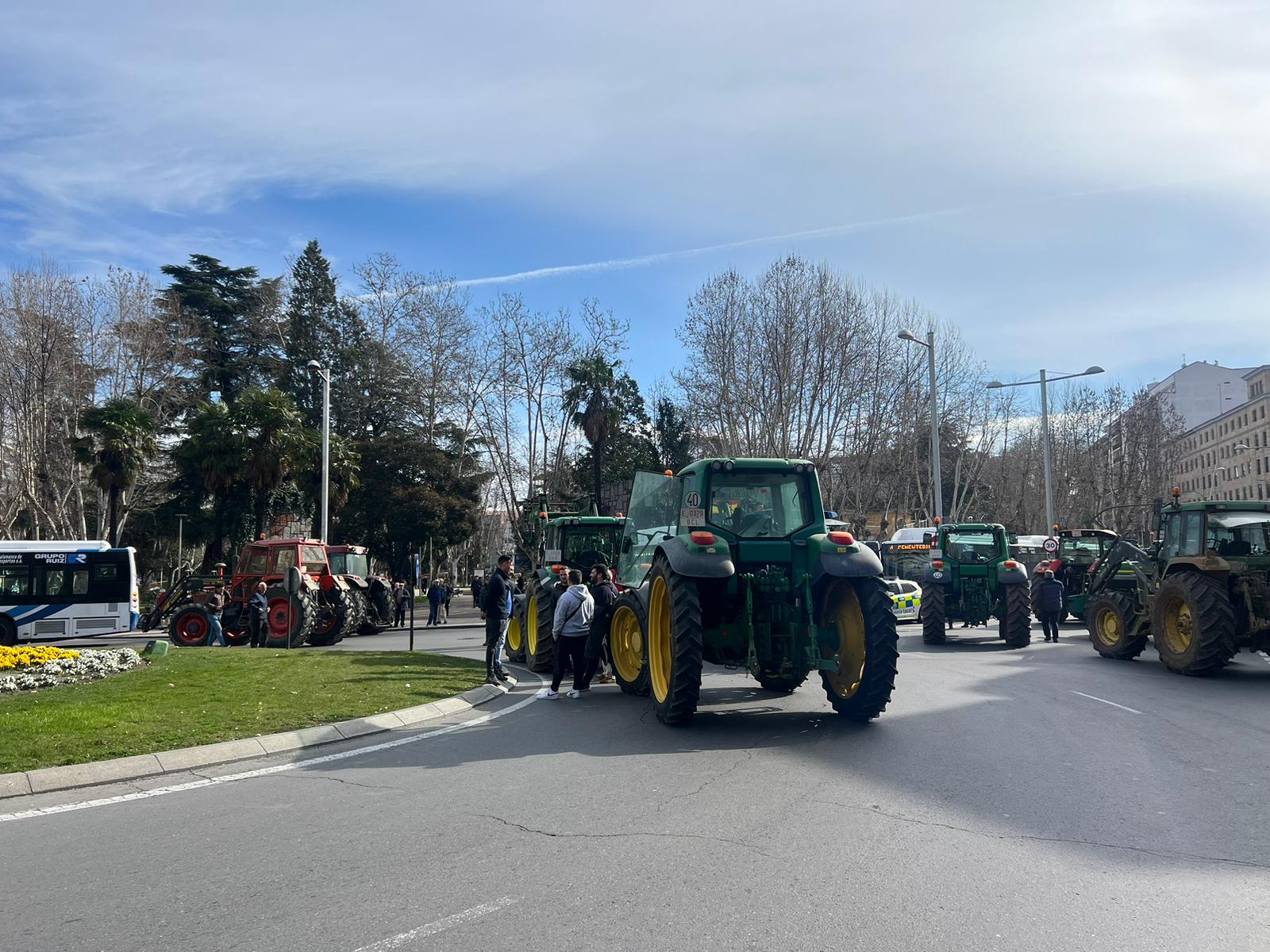 La tractorada de Salamanca, en imágenes