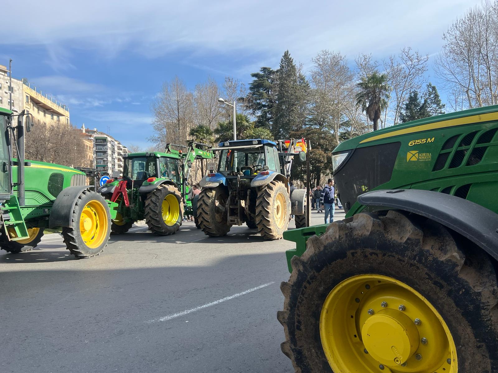 La tractorada de Salamanca, en imágenes