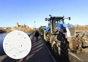 La tractorada 'oficial' adopta la ruta que ha colapsado Salamanca y apunta a un jueves negro de movilidad