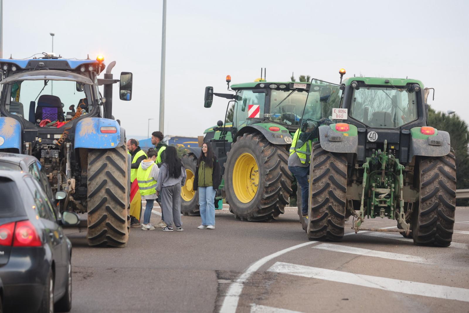 La tractorada de Salamanca, en imágenes