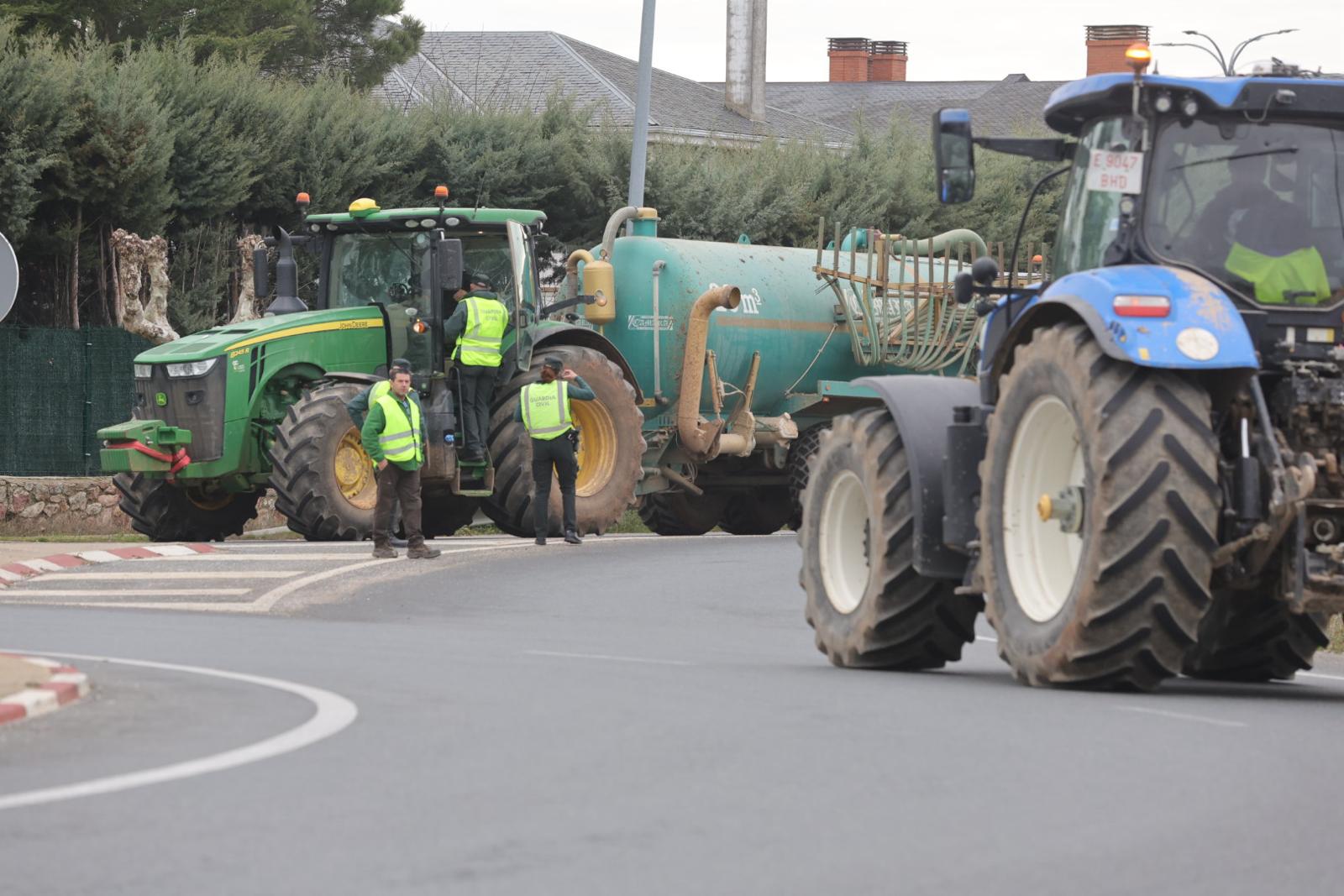 La tractorada de este miércoles en Salamanca, en imágenes