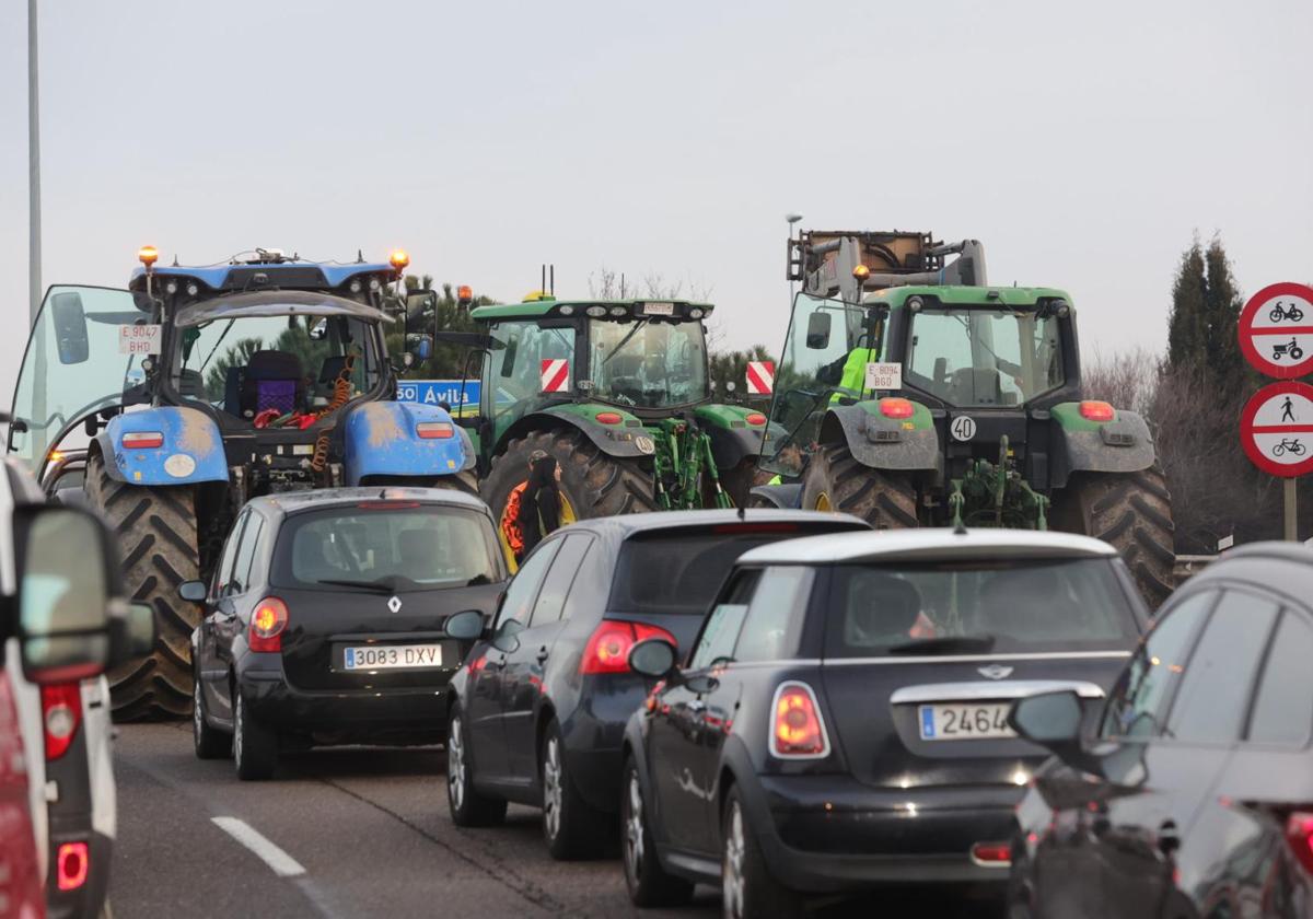 Los efectos de la tractorada en Salamanca en el día a día de los vecinos