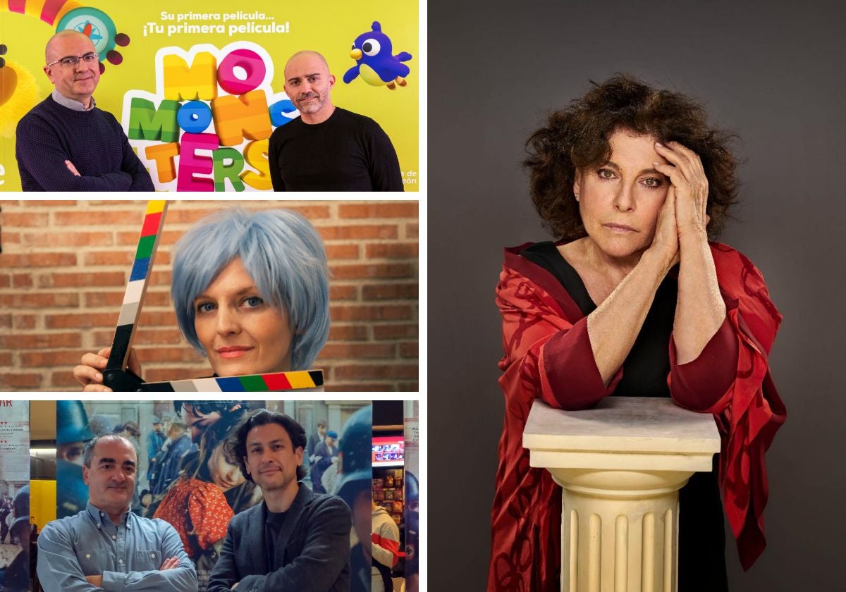 De arriba a abajo. Javier Martínez, Fernando Alcaraz, Isabel Ocampo, Rodrigo Cortés y Víctor Reyes. En grande, Charo López.