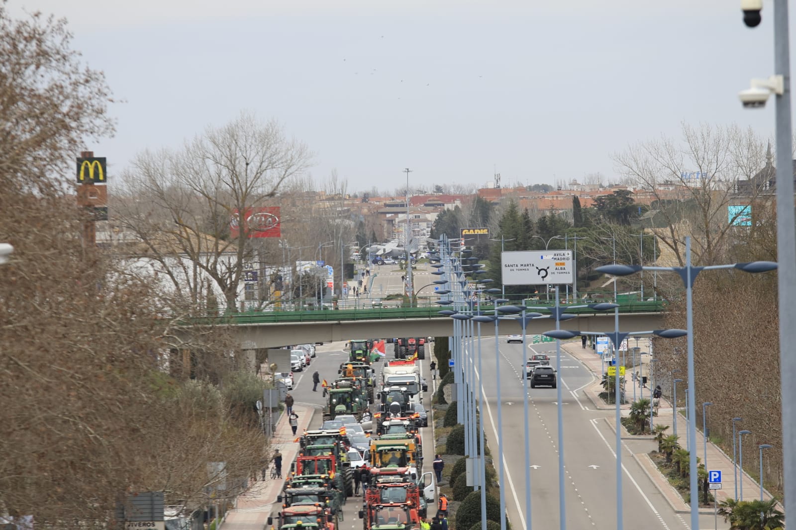 La tractorada de este jueves en Salamanca, en imágenes