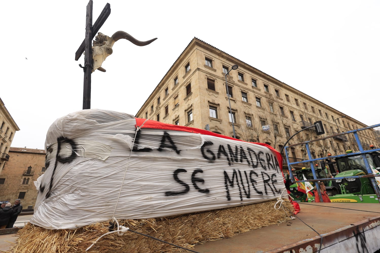 La tractorada de este jueves en Salamanca, en imágenes