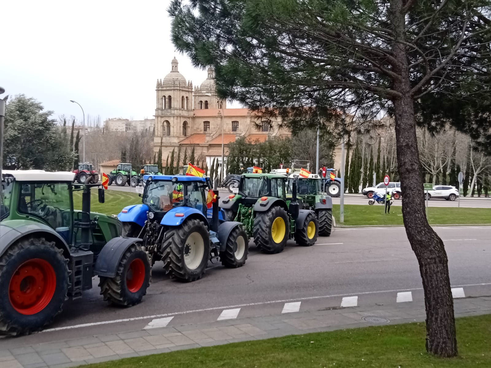 La tractorada de este jueves en Salamanca, en imágenes