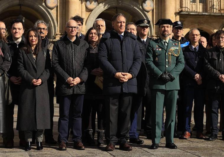 Emotivo homenaje de Salamanca a los guardias civiles asesinados en Barbate