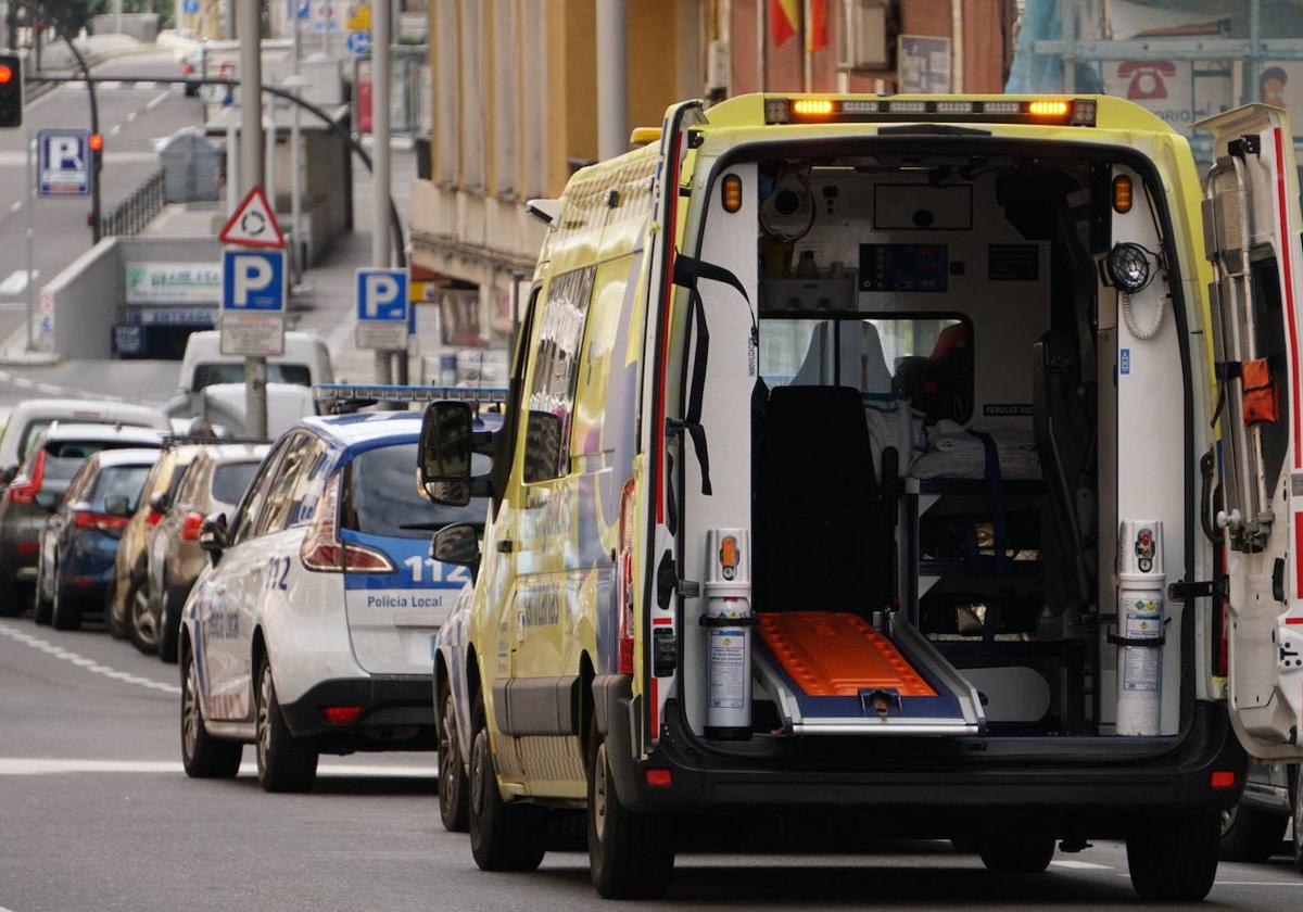 Ambulancia en Salamanca. Foto de archivo.