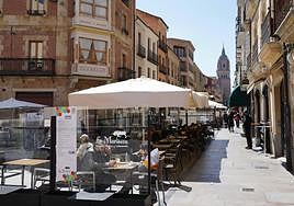 Calle de la Rúa en Salamanca.