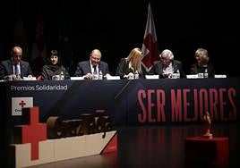 Gala de entrega de los premios Solidaridad de Cruz Roja en 2023.