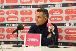 Dani Ponz, durante la rueda de prensa.