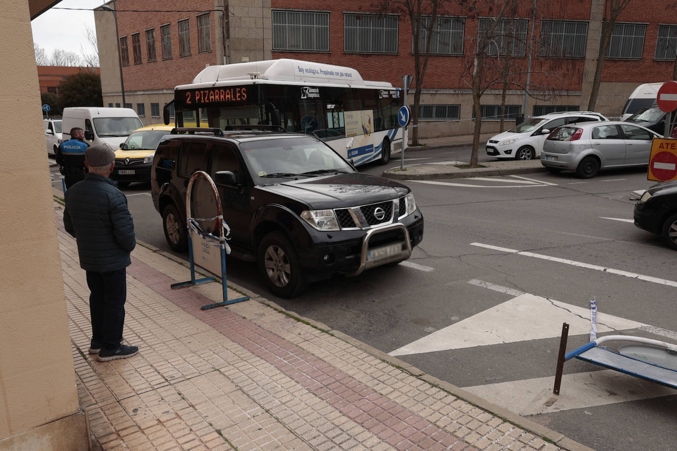 Las interminables obras de la carretera de Ledesma