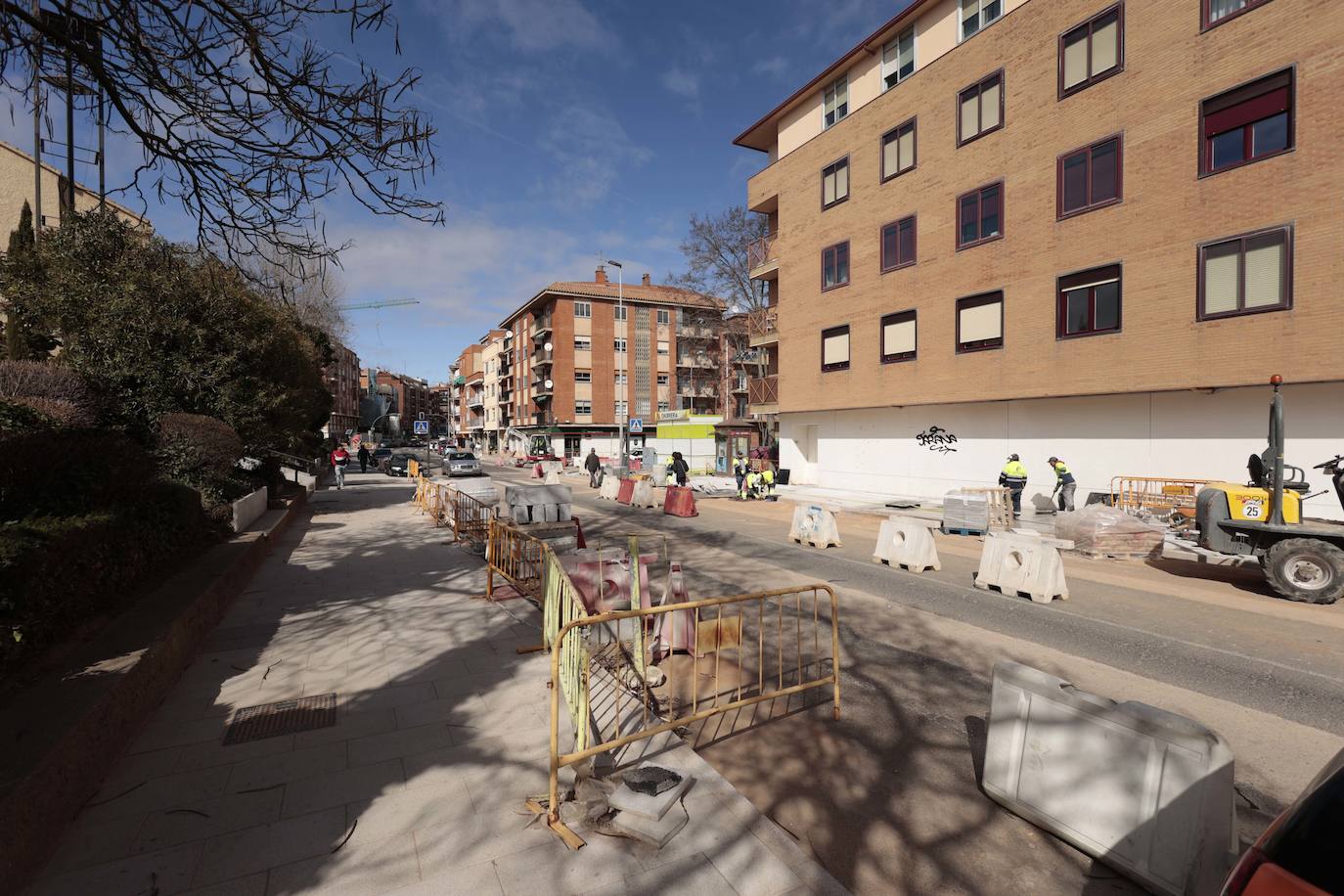 Las interminables obras de la carretera de Ledesma