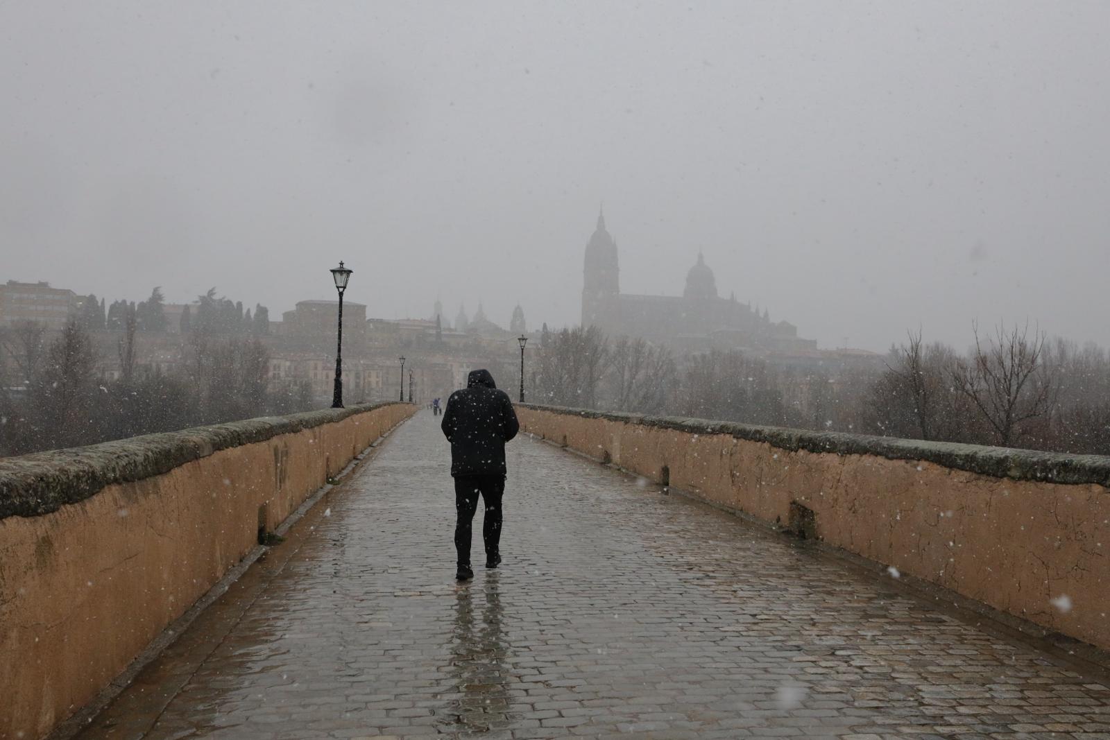 La nieve tiñe de blanco Salamanca